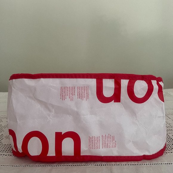 Lululemon red & white large reusable tote bag - Picture 6 of 6